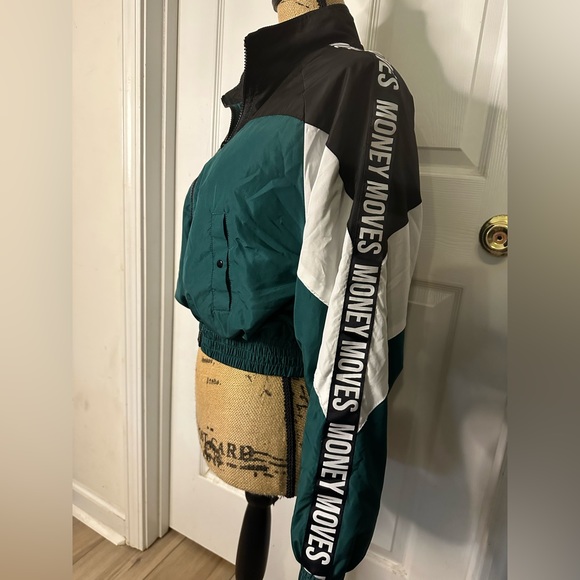 Riley & Jame “Money Maker” Lightweight Rain Bomber Jacket, size Large - Picture 10 of 13